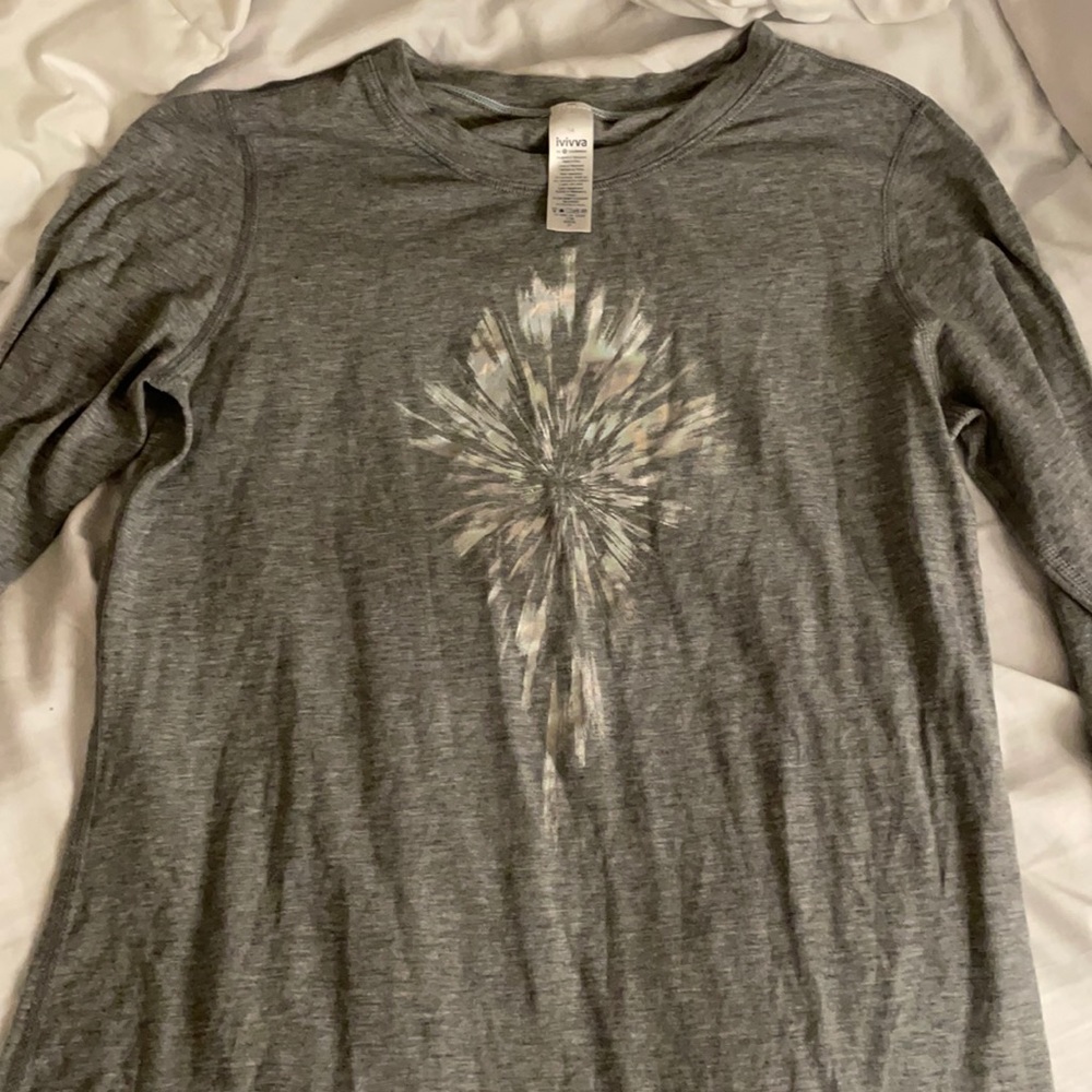 (never worn) ivviva grey long sleeve